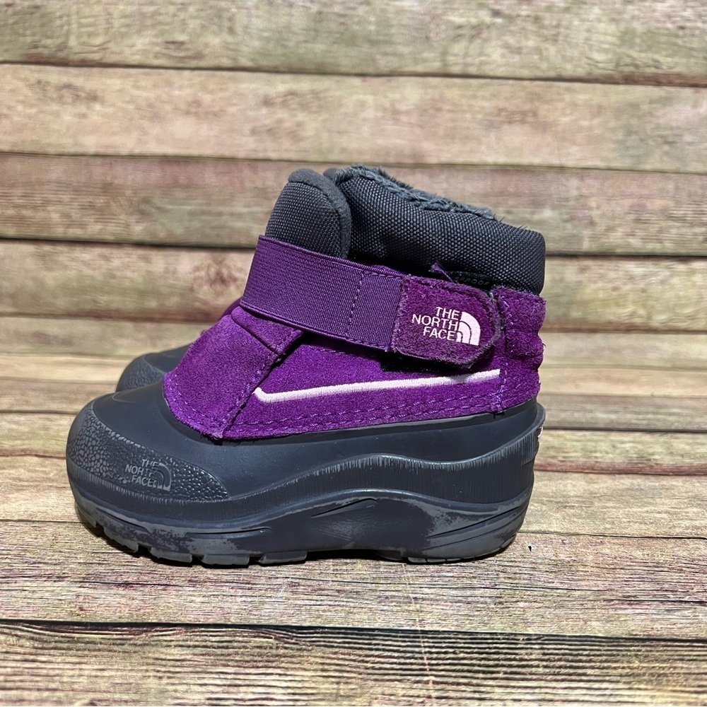 The North Face Kids Purple and Black Rain & Snow Boots